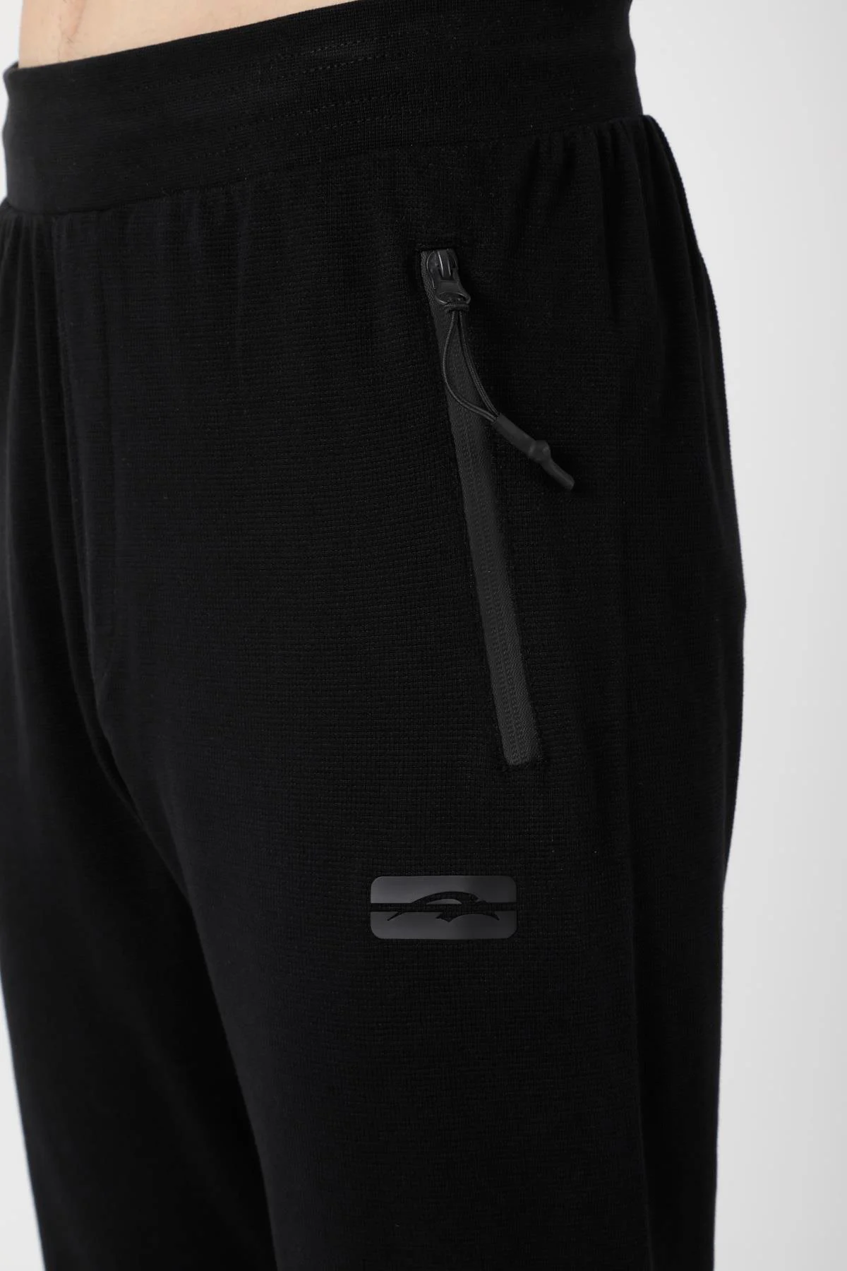 Maraton SlimFit Erkek Siyah Eşofman Altı - 7