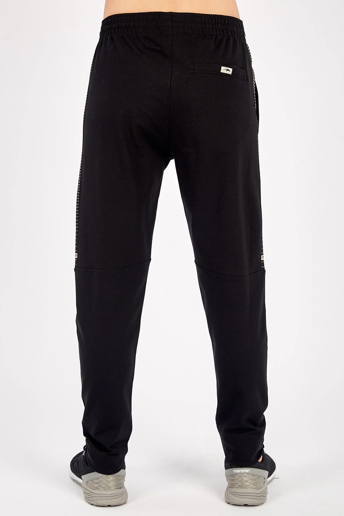 Maraton SlimFit Erkek Siyah-Taş Eşofman Altı - 3