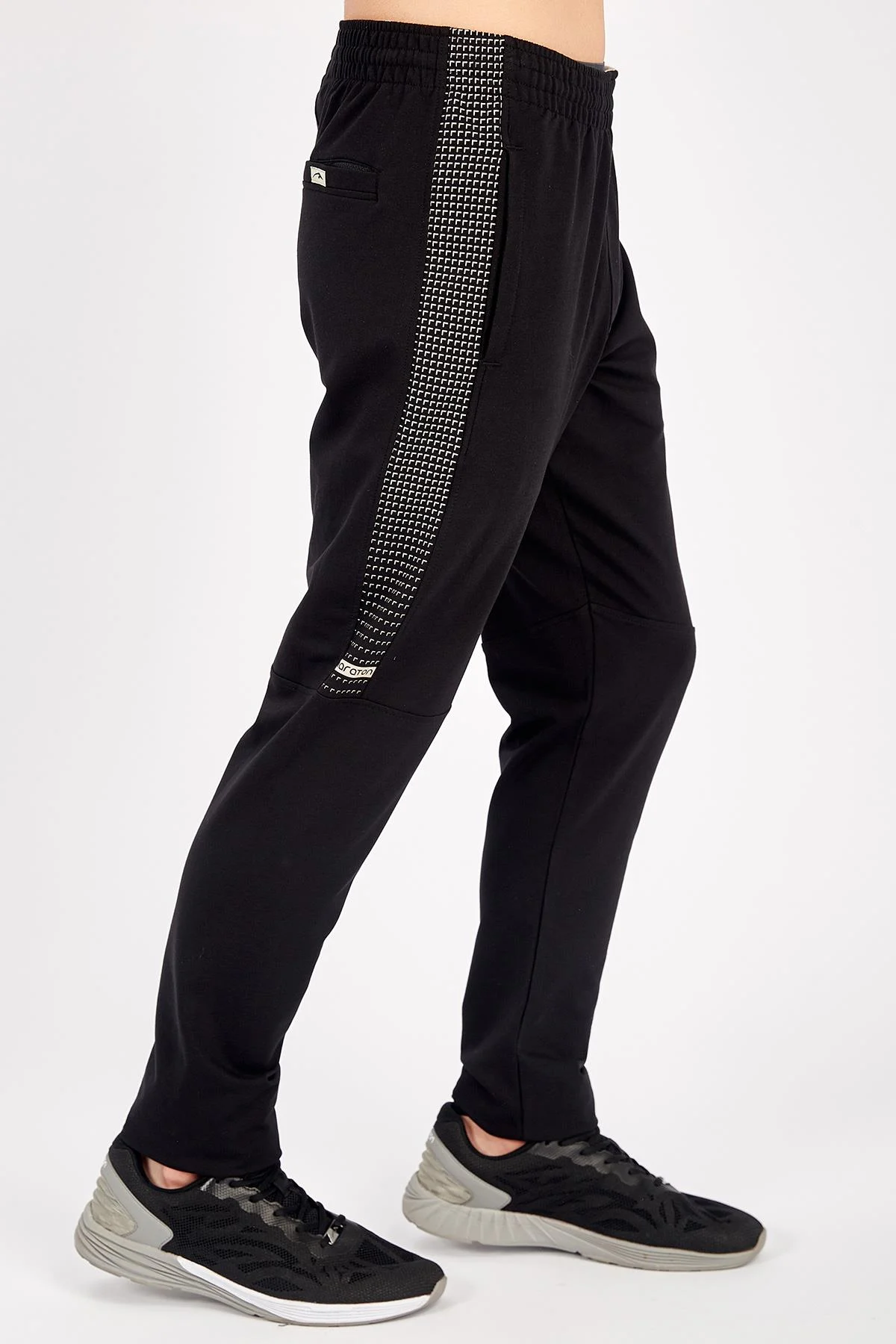 Maraton SlimFit Erkek Siyah-Taş Eşofman Altı - 4