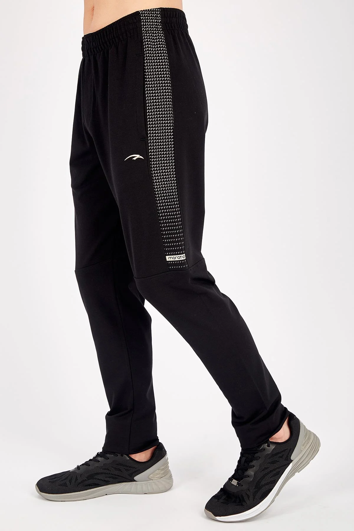 Maraton SlimFit Erkek Siyah-Taş Eşofman Altı - 5