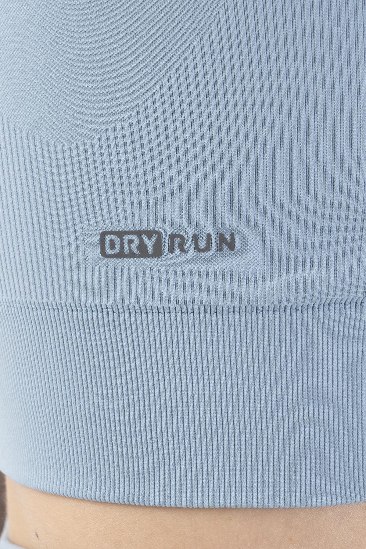 Maraton SlimFit Kadın Atlet Yaka Sislimavi Bra - 8