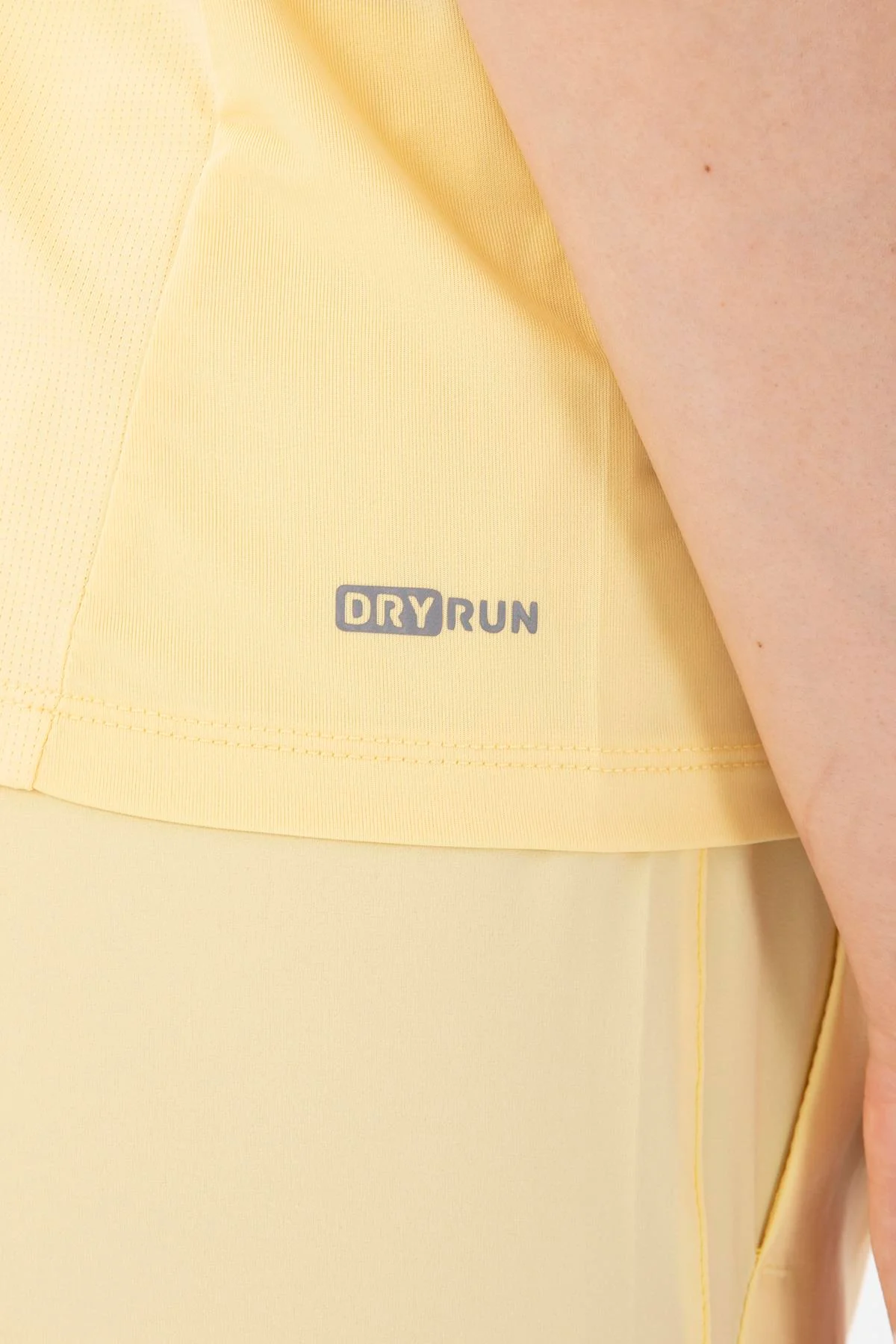 Maraton SlimFit Kadın Bisiklet Yaka Açık Sarı T-shirt - 7