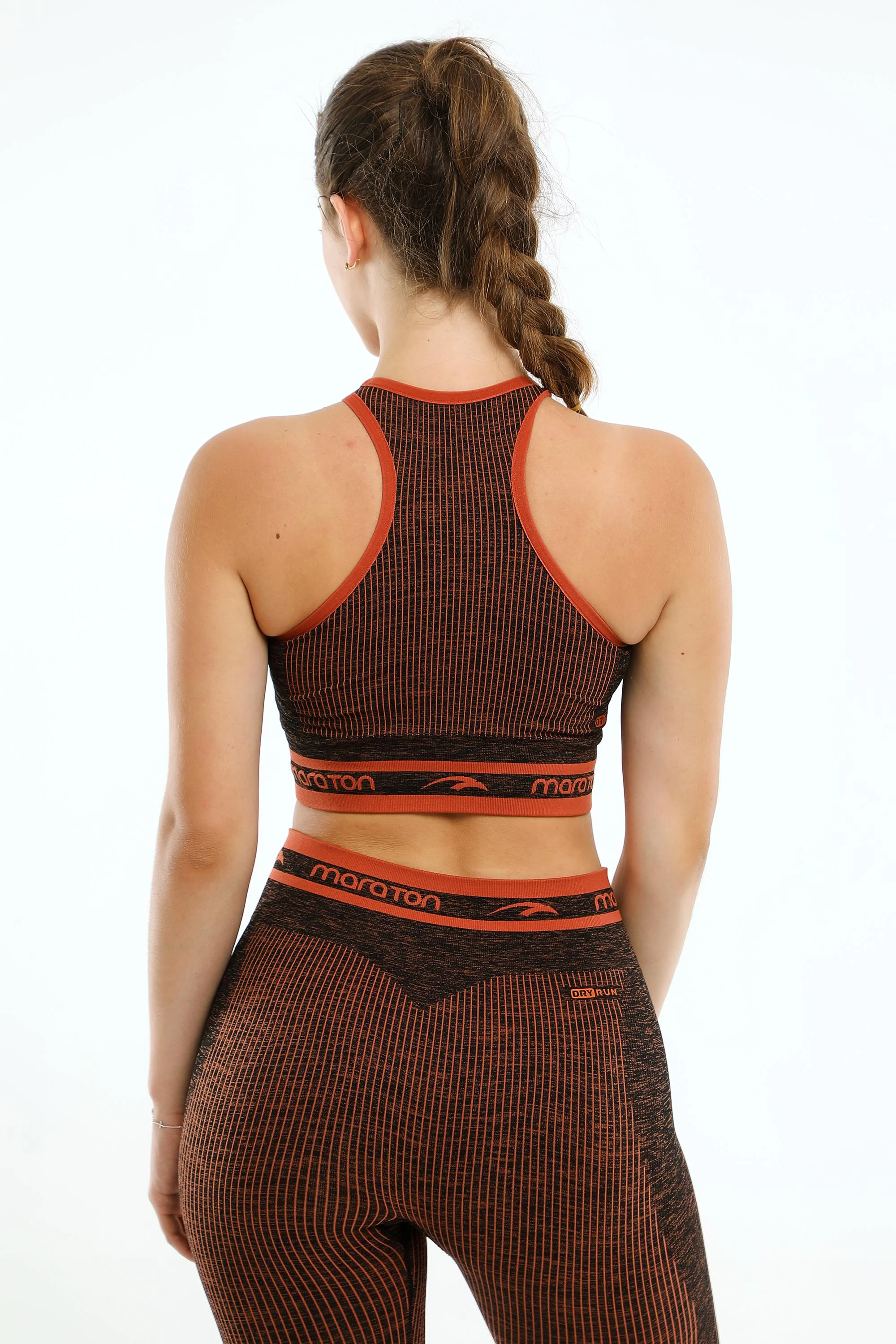 Maraton SlimFit Kadın Bisiklet Yaka Kiremit Bra - 3