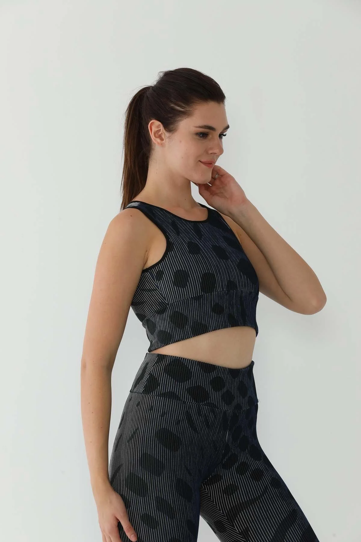 Maraton SlimFit Kadın Bisiklet Yaka Saks Bra - 4