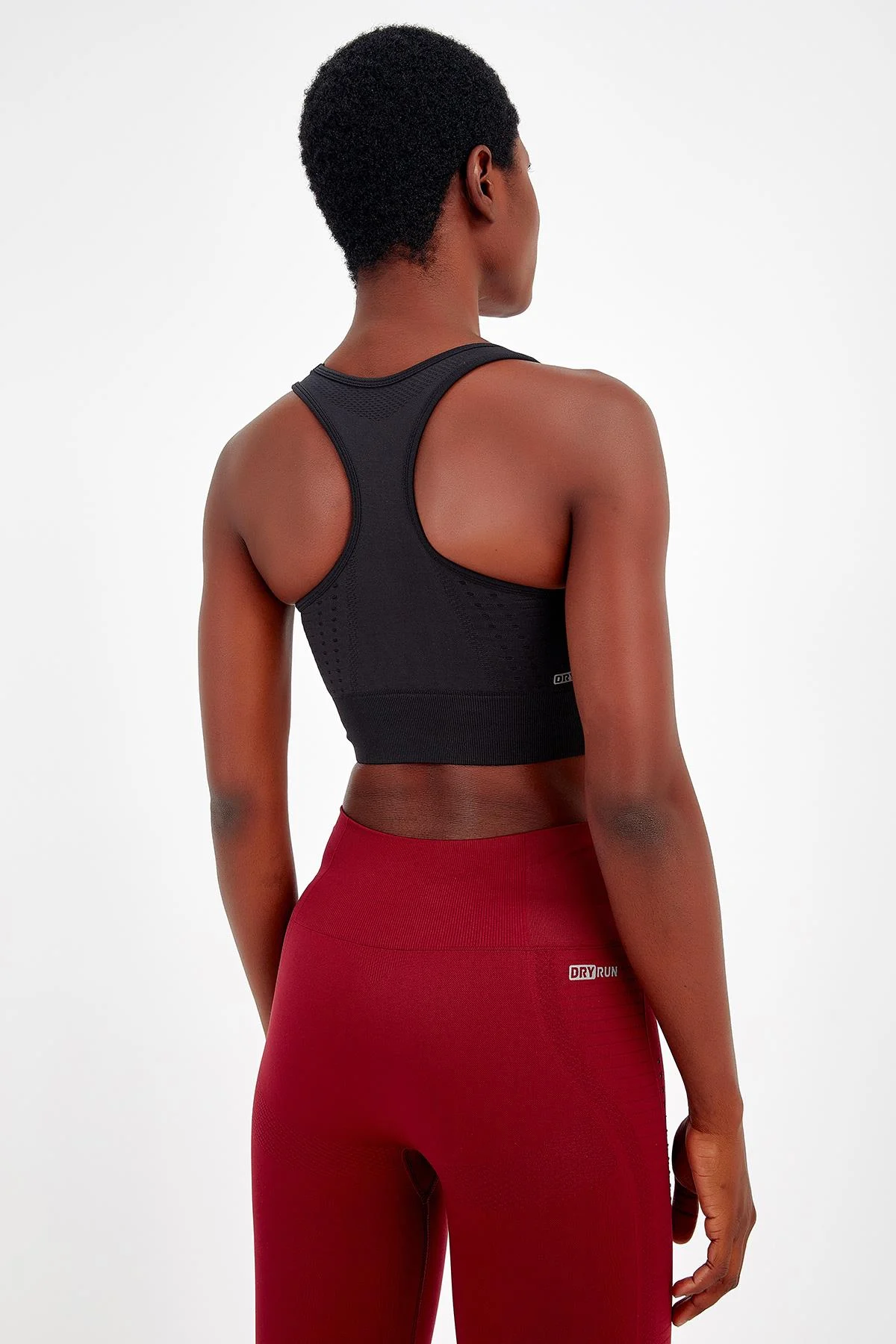 Maraton SlimFit Kadın Bisiklet Yaka Siyah- Bra - 3