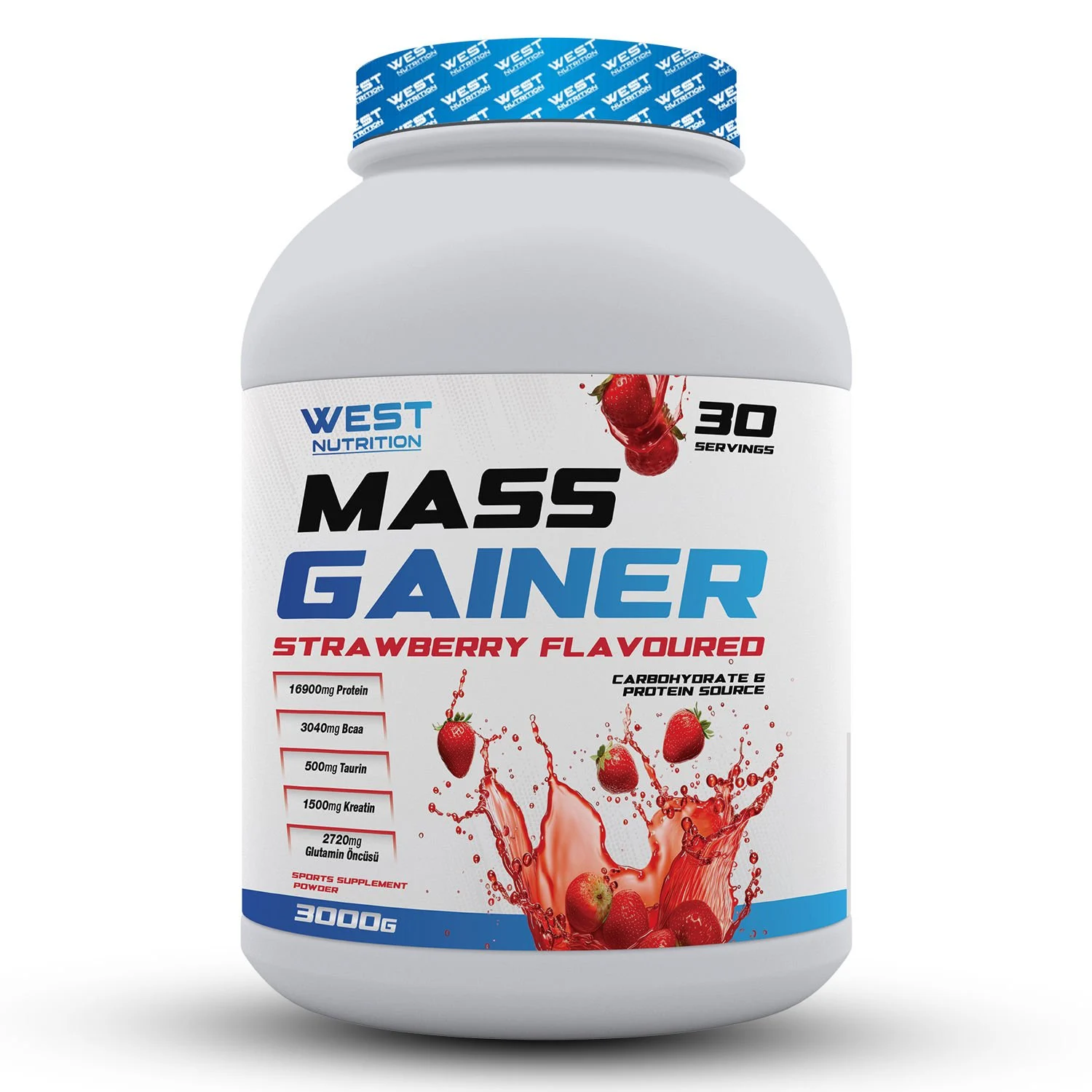Mass Gainer Karbonhidrat Tozu 3000 gr 30 Servis - 2