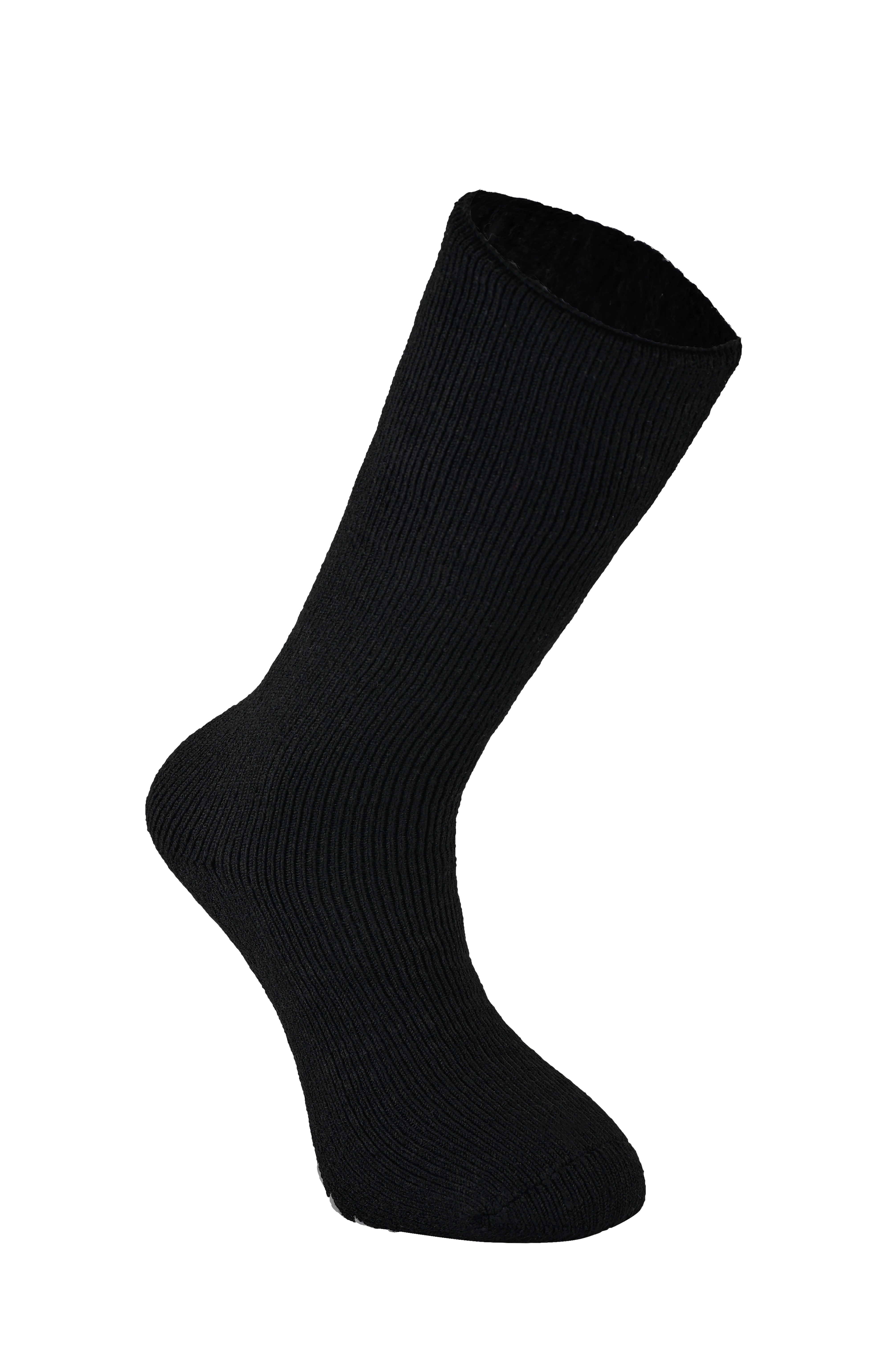 MERCURY Antibakteriyel Kaydırmaz Tabanlı Şardonlu Günlük Ev Çorabı - Siyah 1 Çift Paket - 5