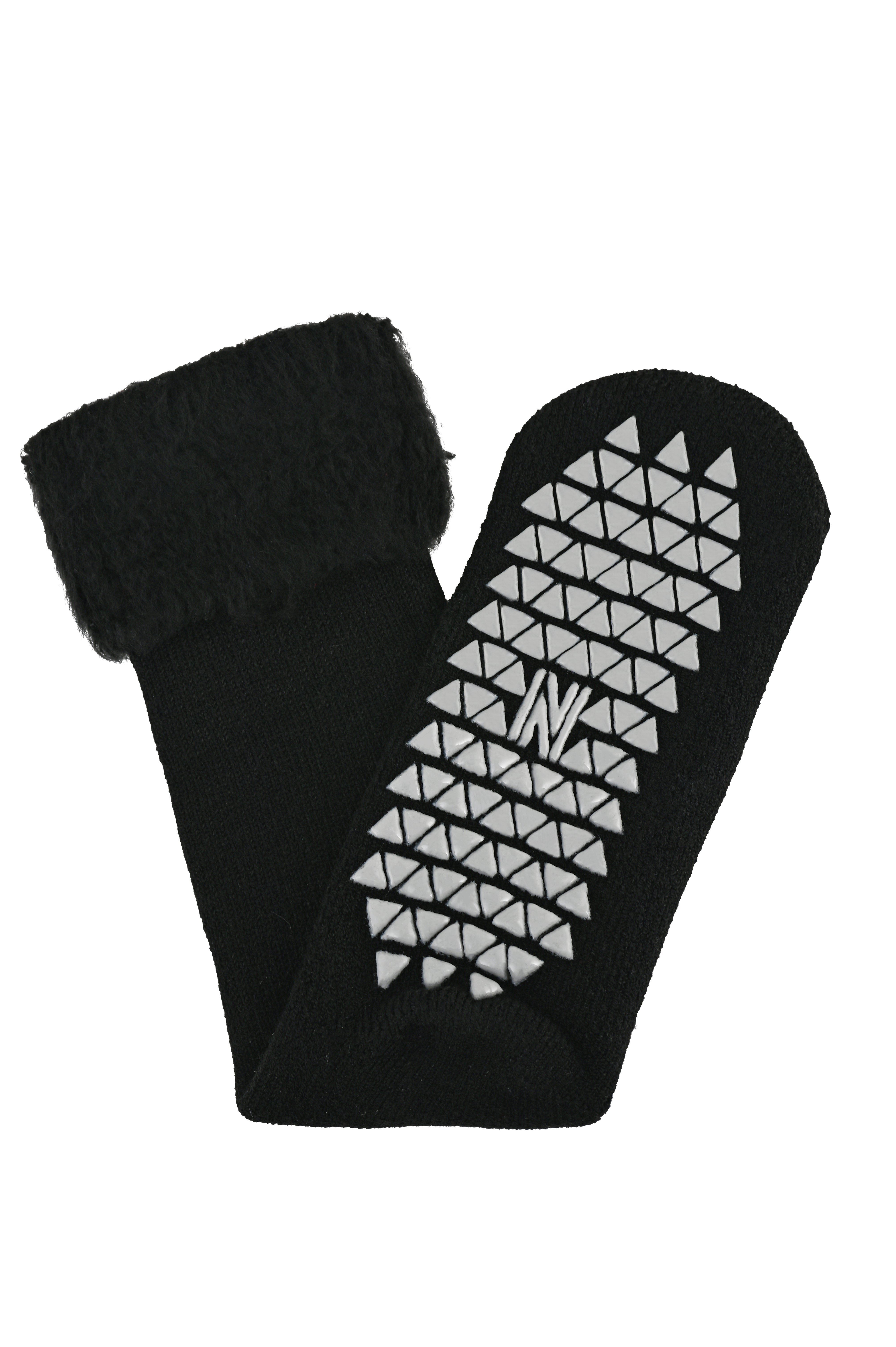 MERCURY Antibakteriyel Kaydırmaz Tabanlı Şardonlu Günlük Ev Çorabı - Siyah 1 Çift Paket - 7