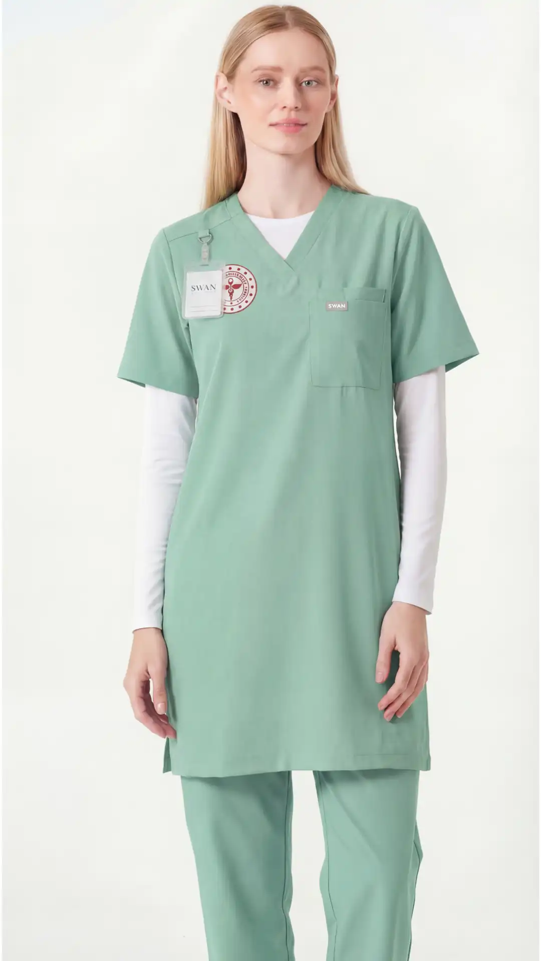 MİNT - YEŞİLİ AİLE SAĞLIĞI ÇALIŞANLARI TESETTÜR ÜNİFORMA TAKIM