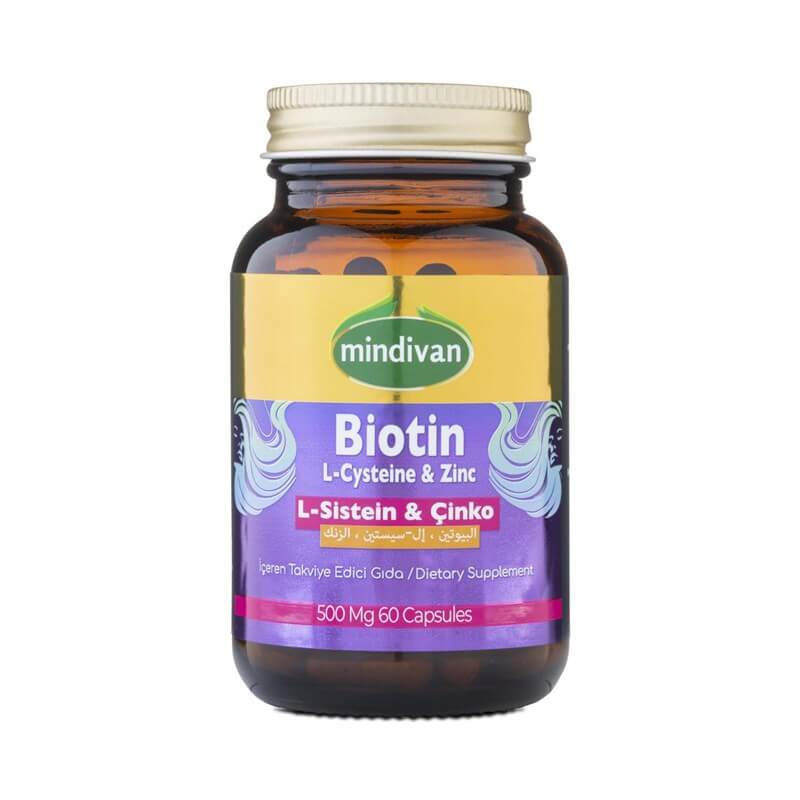 Mindivan Biotin&L-Sistein&Çinko 60 Kapsul