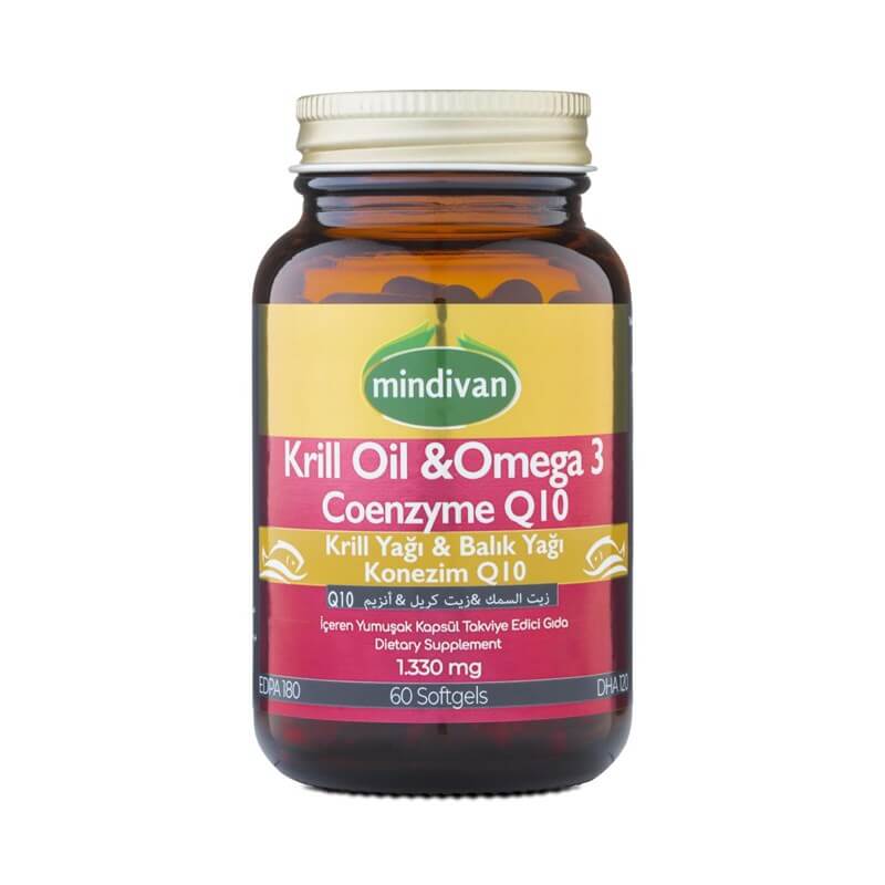 Mindivan Krill Oil+ Omega 3+ Coenzyme Q10 60 Kapsül
