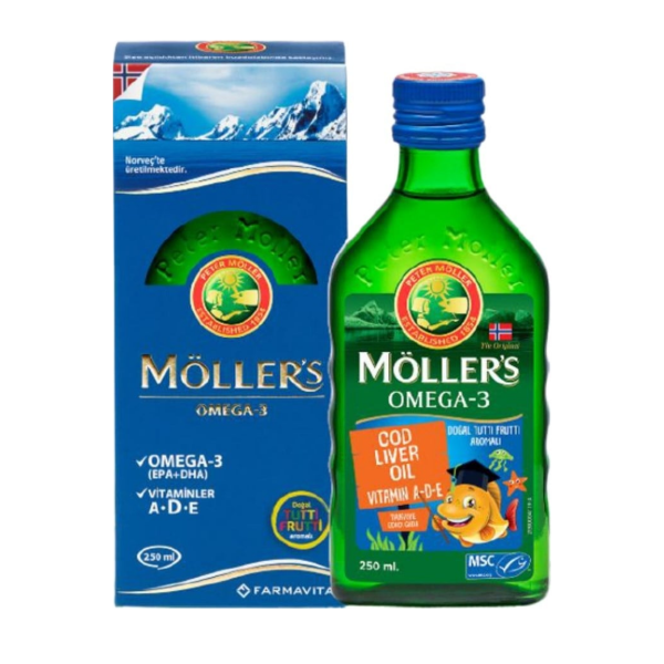 Möllers Omega-3 Balık Yağı Sıvı Formu Tutti Frutti  250 ml
