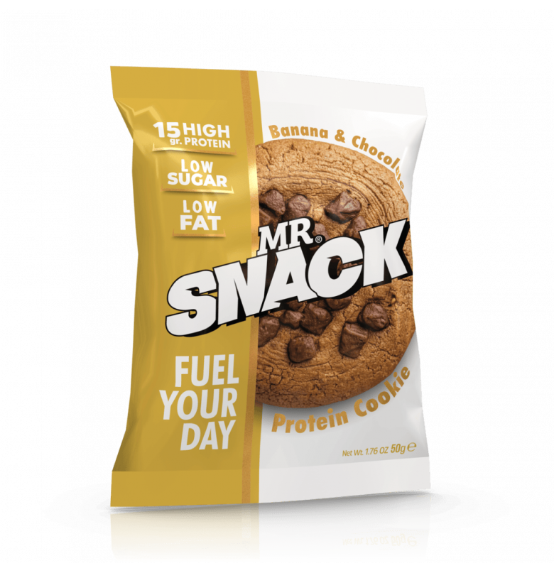 Mr. Snack Protein Cookie Banana & Chocolate 50 gram