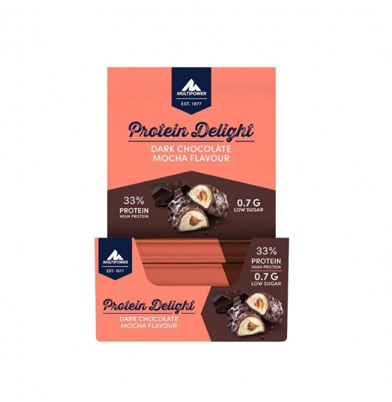 Multipower Protein Delight Protein Bar Dark Chocolate Mocha 18 Adet x 35 gram