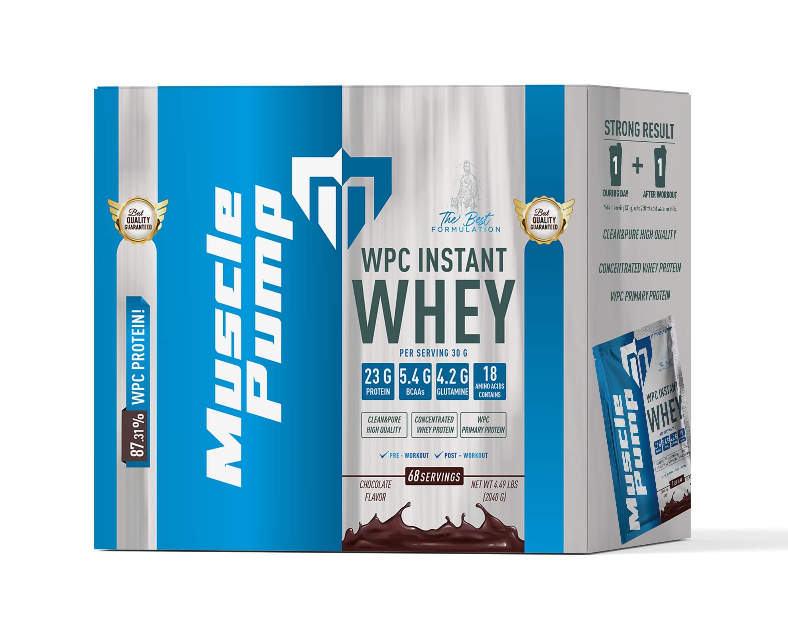 Muscle Pump Wpc Instant Whey Çikolata 68 Saşe