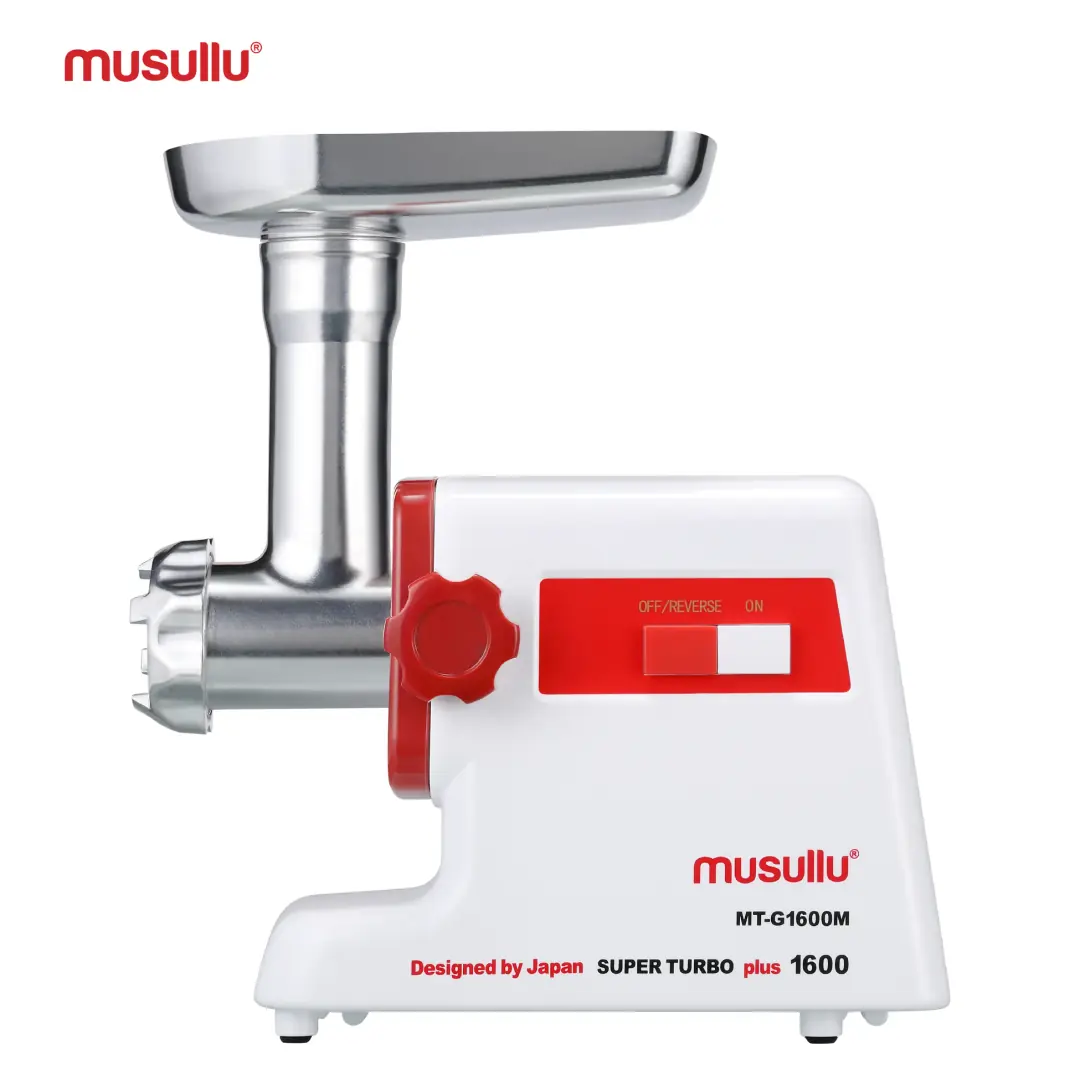 Musullu 1600w MT-G1600M Süper Turbo Et Kıyma Makinesi, Rende Başlıkları - 3