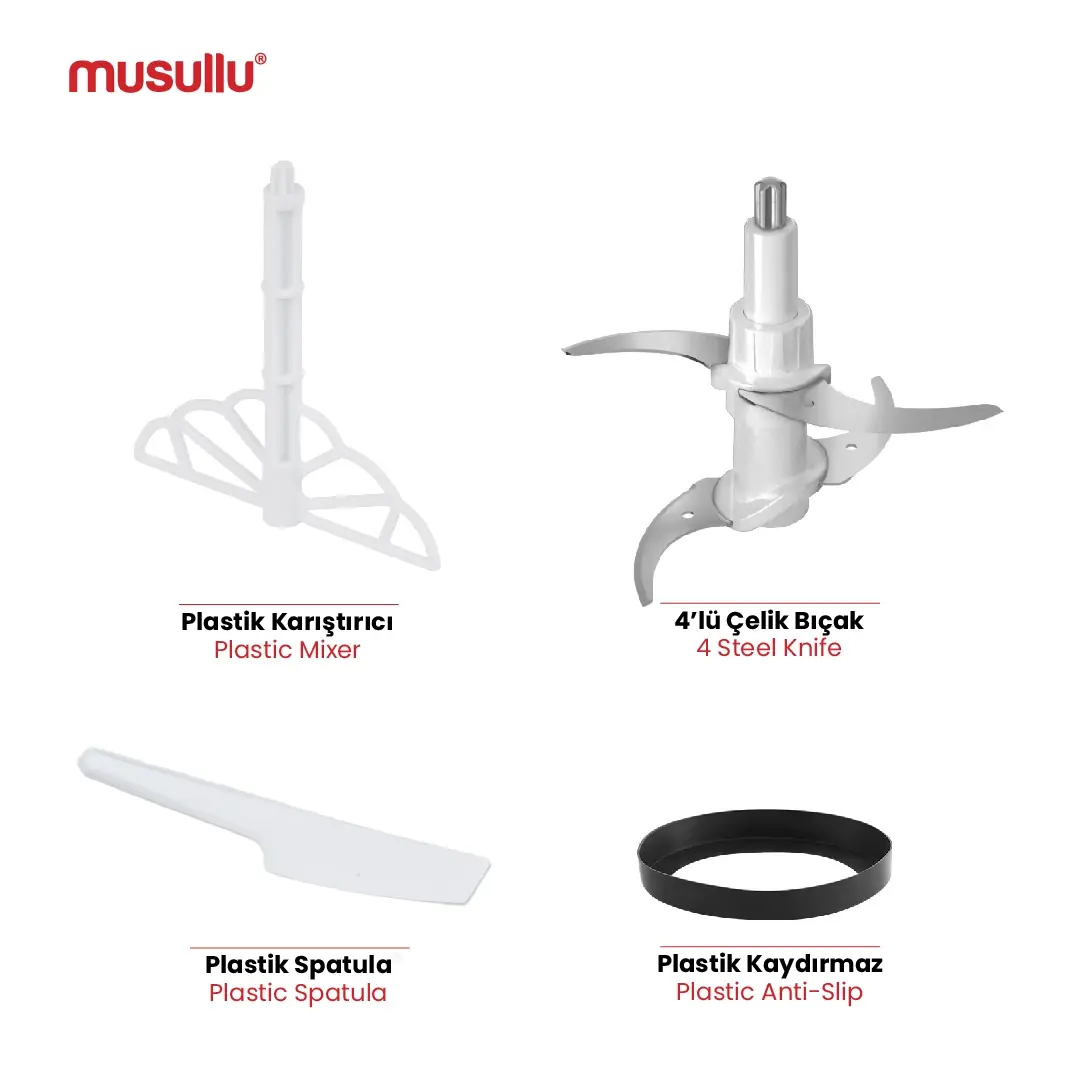 MUSULLU RONDO DOĞRAYICI VE ÖĞÜTÜCÜ - 2 Litre (Dokunmatik) - 3
