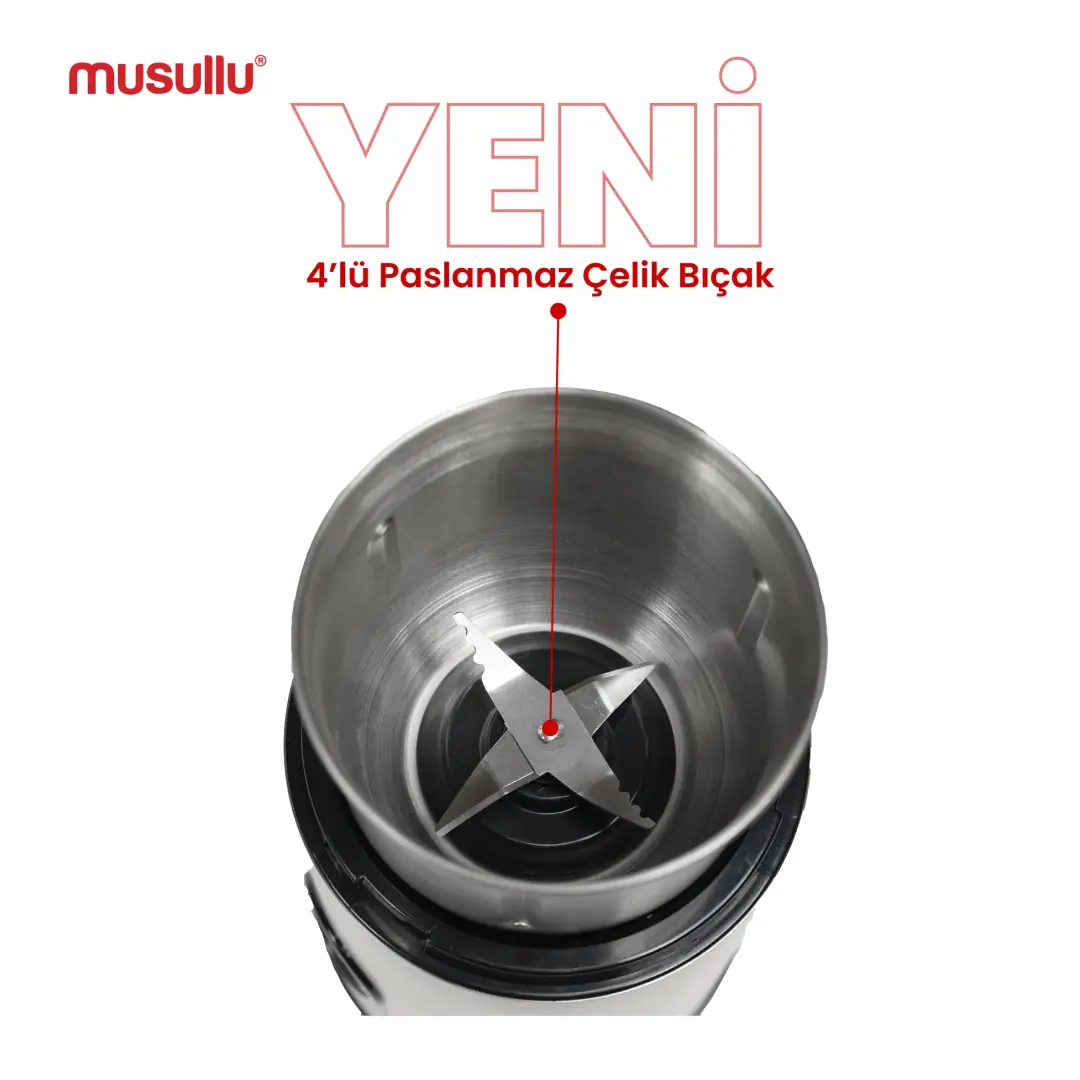 Musullu MSL-1003 Kahve Ve Baharat Öğütücü 200W - 4