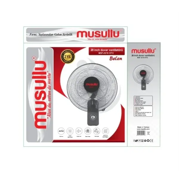 Musullu MSF-2019 HTC Belen Duvar Vantilatörü - 3
