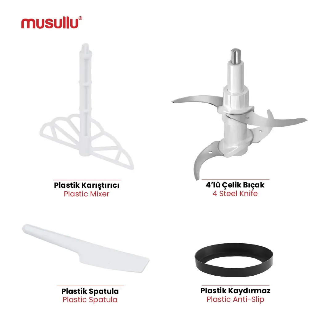 MUSULLU RONDO DOĞRAYICI - 2 Litre - 3