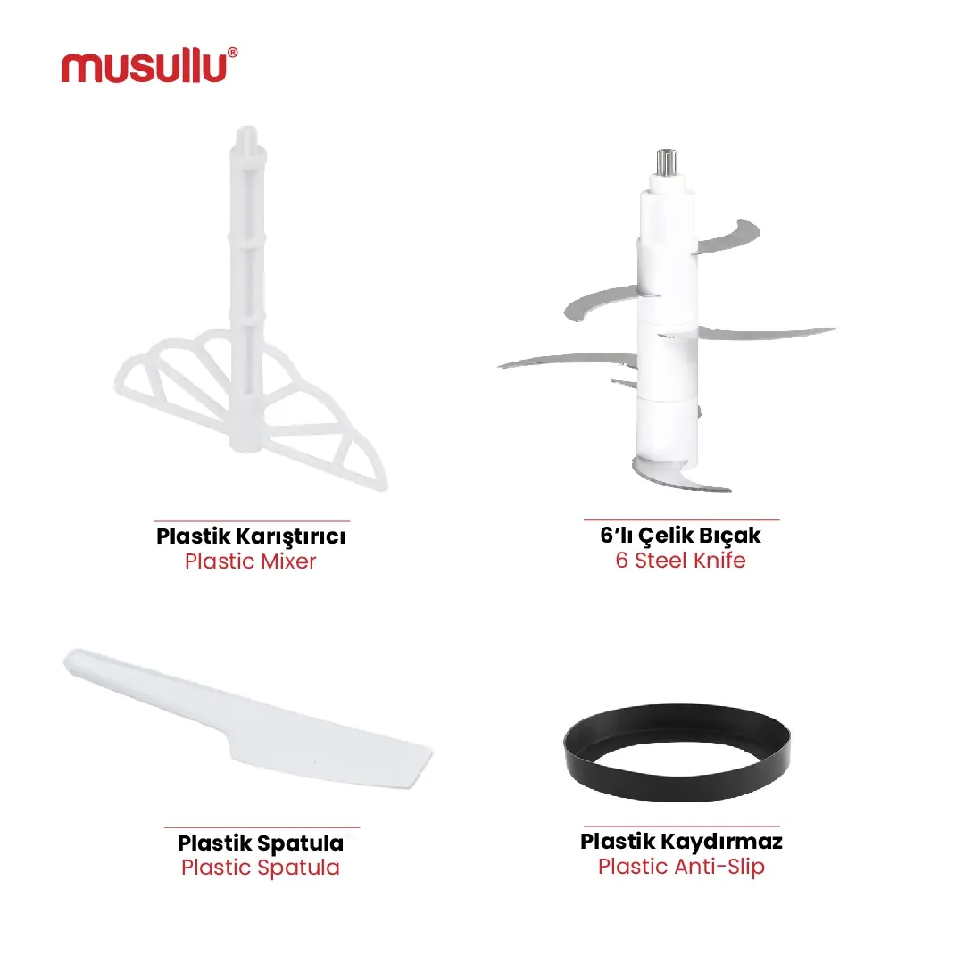 MUSULLU RONDO DOĞRAYICI - 3 Litre - 3