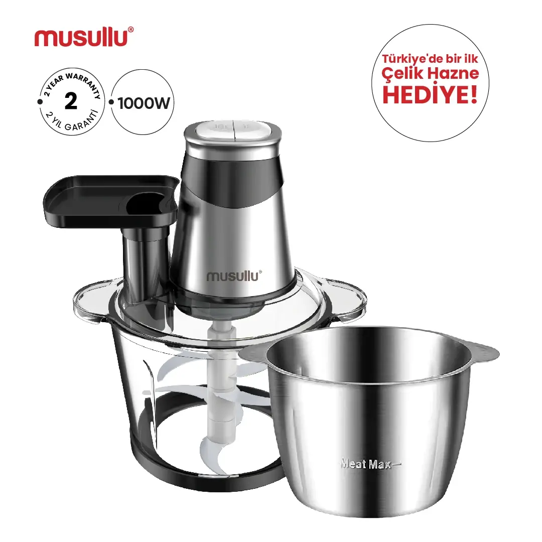 MUSULLU RONDO DOĞRAYICI - 3 Litre (Rendeli)