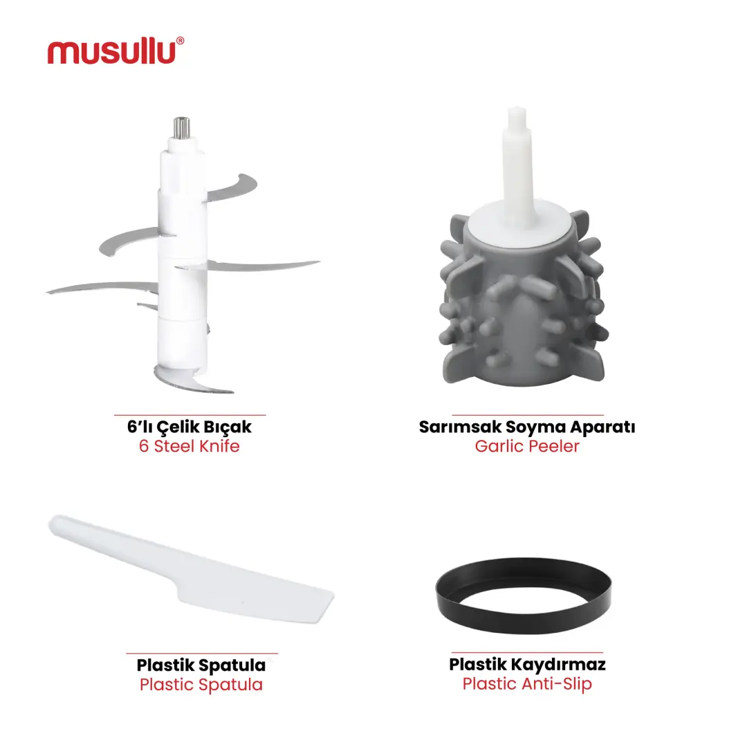 MUSULLU RONDO DOĞRAYICI - 3 Litre (Rendeli) - 4