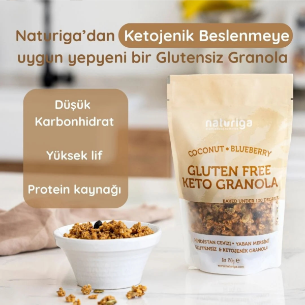 Naturiga Coconut & Blueberry Keto Granola  250 gr - 2