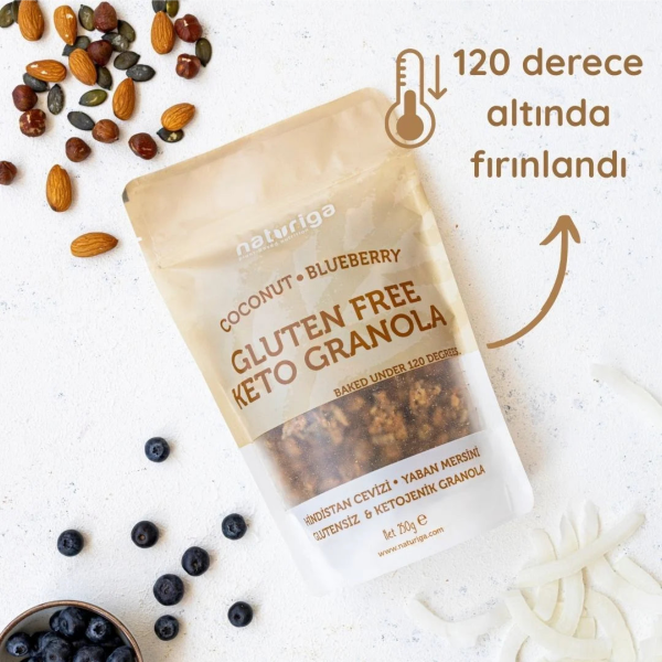 Naturiga Coconut & Blueberry Keto Granola  250 gr - 3
