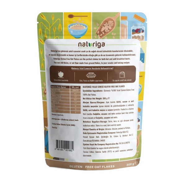 Naturiga Glutensiz Yulaf Ezmesi  300 gr - 2