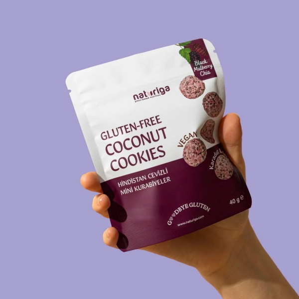Naturiga Goodbye Karadut Chialı Kurabiye  40 gr