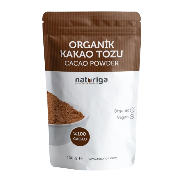 Naturiga Organik Kakao Tozu  100 gr