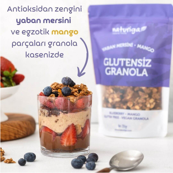 Naturiga Yaban Mersini & Mango Granola  250 gr - 3