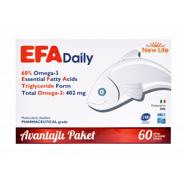 New Life EFA Daily Balık Yağı 60 Kapsül