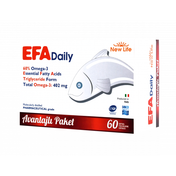 New Life EFA Daily Balık Yağı  60 Kapsül - 2