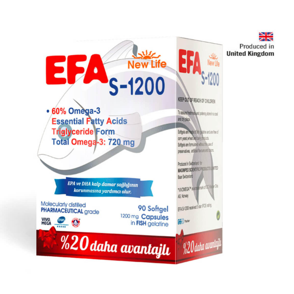New Life EFA S-1200 mg 90 Kapsül