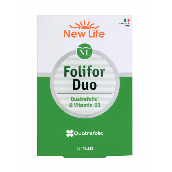 New Life Folifor Duo Vitamin D3 & Quatrefolic 30 Tablet
