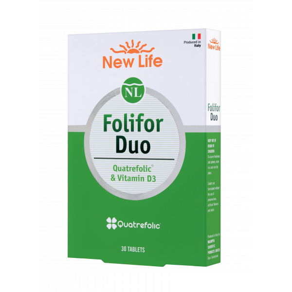 New Life Folifor Duo Vitamin D3 & Quatrefolic  30 Tablet - 2