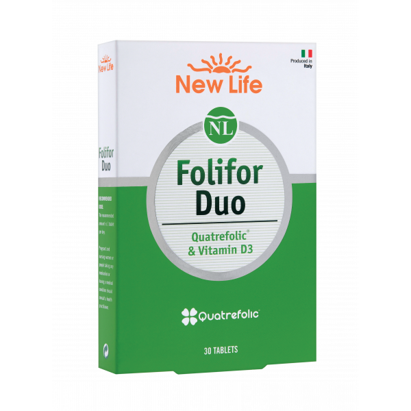 New Life Folifor Duo Vitamin D3 & Quatrefolic  30 Tablet - 3