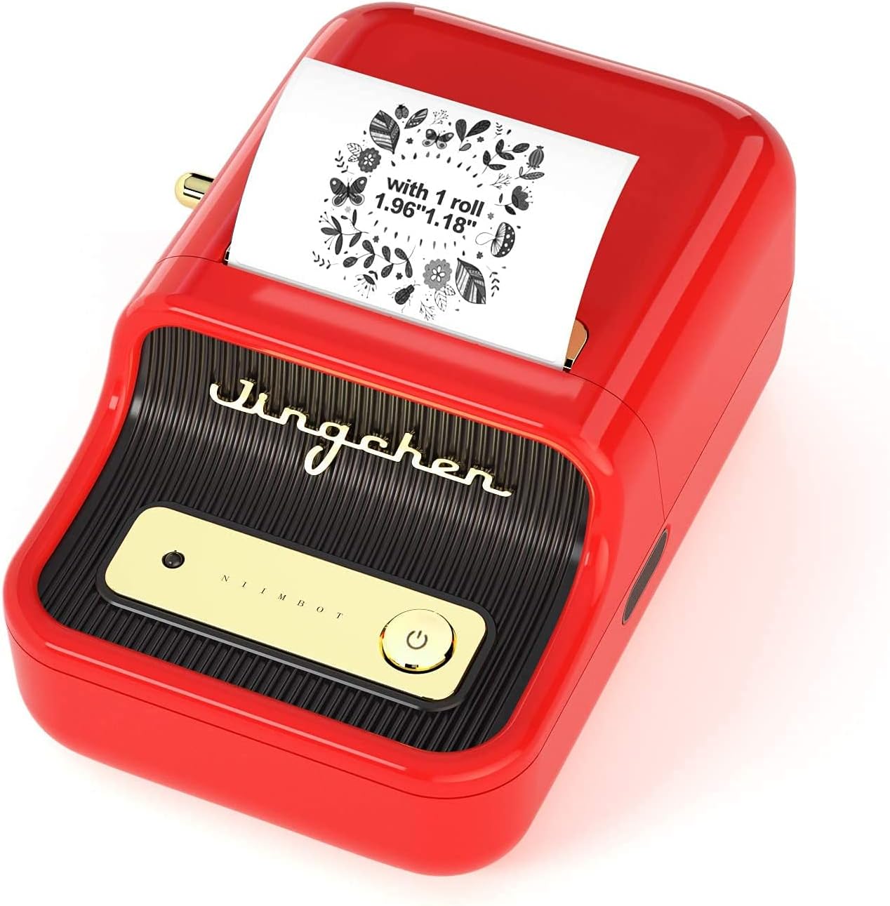 NIIMBOT B21S Thermal Label Printer (Red) - 3