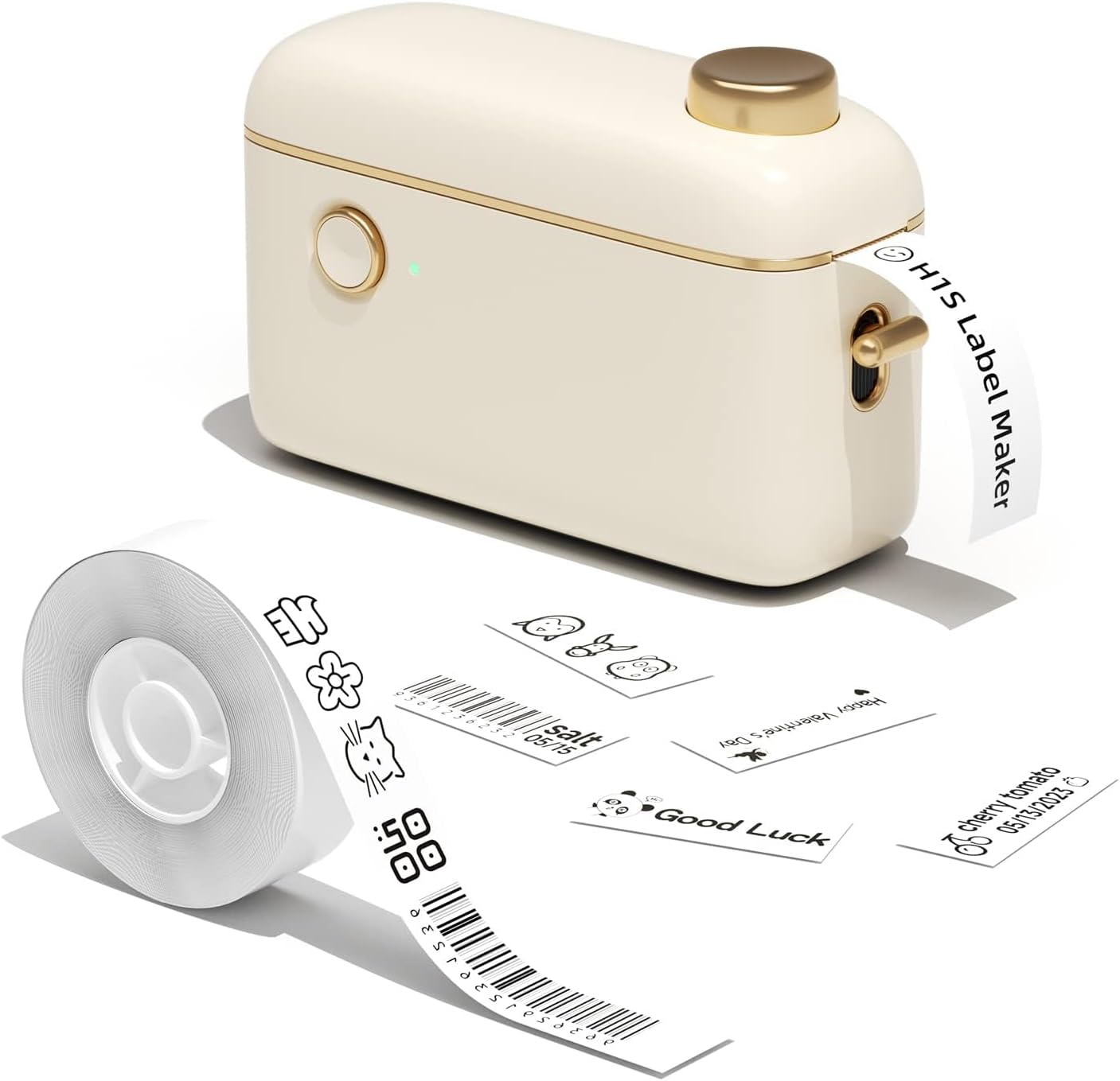 NIIMBOT H1S Thermal Label Printer (Cream) - 2