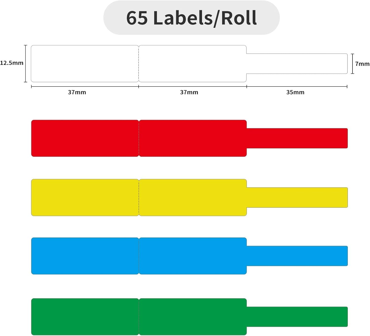 NIIMBOT T12.5*74+35-65White (D11,D110,D101,H1S) - 2