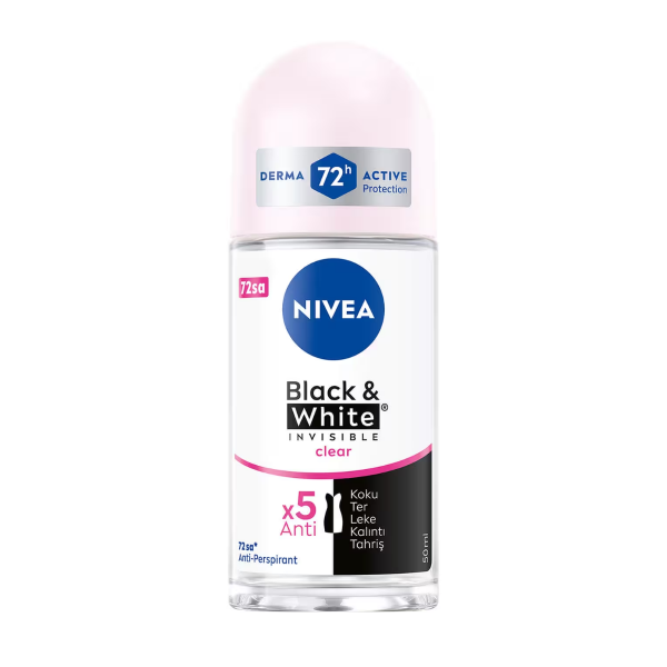 Nivea Black White Invisible Kadın Roll On 50 ml