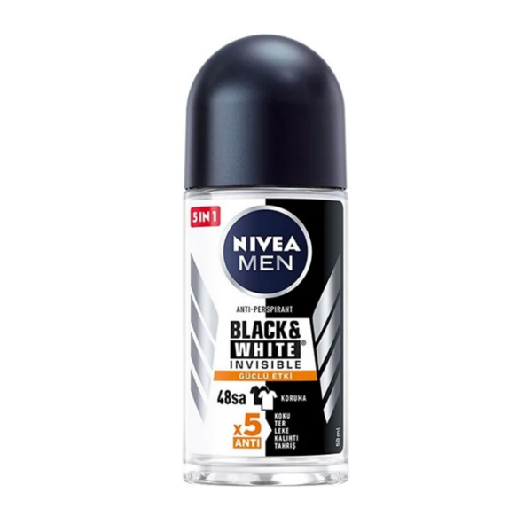 Nivea Men Black White Invisible Güçlü Etki Roll On 50 ml