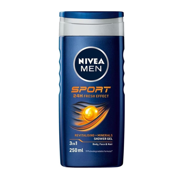 Nivea Men Sport Duş Jeli Vücut Yüz Saç 250 ml