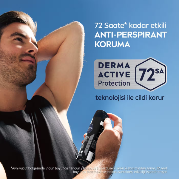 Nivea Men Sprey Deodorant Black White Invisible Original  150 ml - 2
