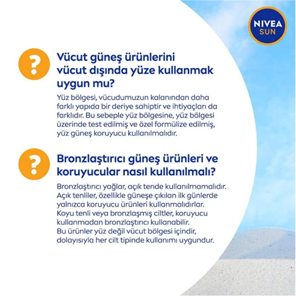 Nivea Sun SPF50 Yüksek Güneş Koruyucu ve Nemlendirici Vücut Spreyi  200 ml - 6