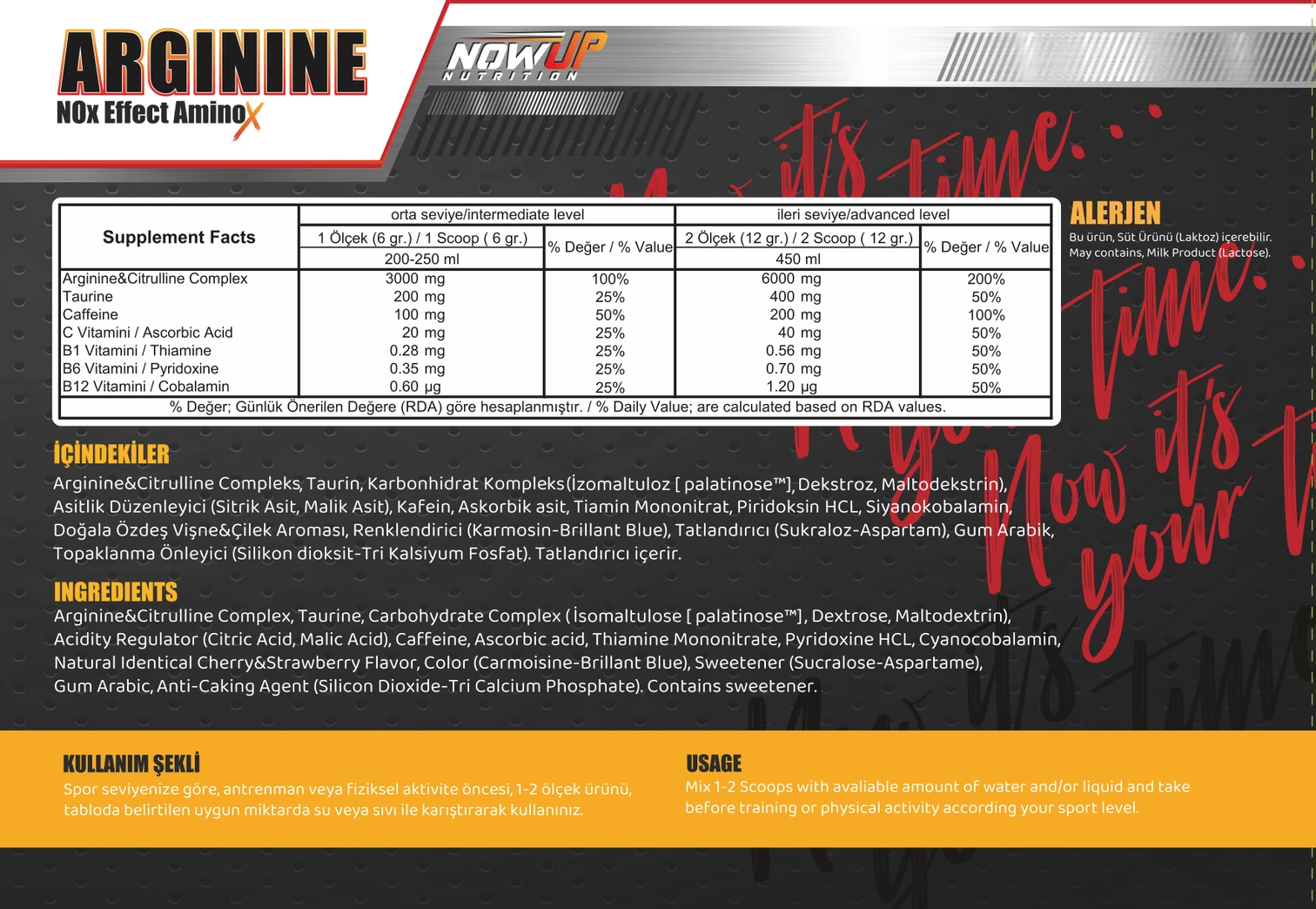 Nowup Arginine Nitric Oxide Effect 360gr - 4