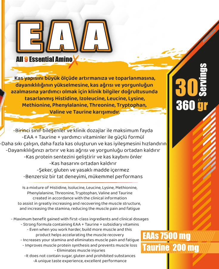Nowup Nutrition EAA All 9 Essential Amino Asit 360 gr - 4
