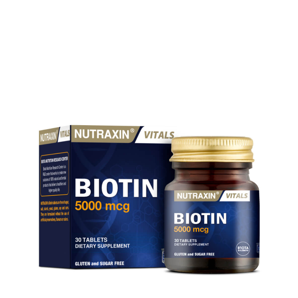 Nutraxin Biotin 5000 mcg  30 Tablet